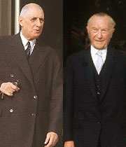 De Gaulle und Adenauer