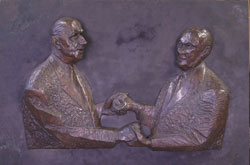 Stèle en hommage à De Gaulle et Adenauer