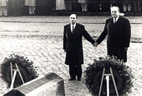 F. Mitterand et H. Kohl, Verdun 1984